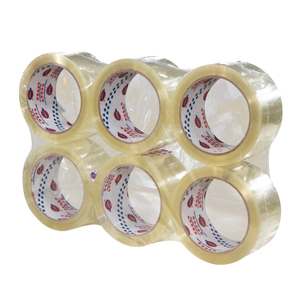 NASTRO ADESIVO EUROCEL DA IMBALLO PP36 50x66 TRASPARENTE CF. 6 PZ.