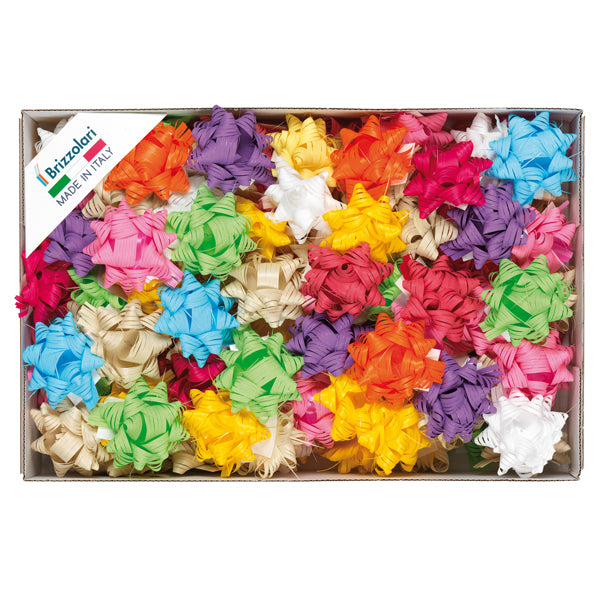 Coccarde – Rafia Sintetica, Diam. 19, Colori Assortiti, Cf. 70 Pz. | Brizzolari
