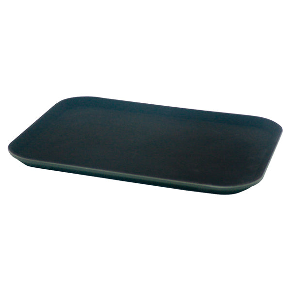 Vassoio Rettangolare Antiscivolo Polipropilene Nero 25x35 cm HoReCa - Leone