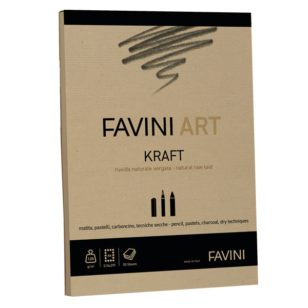 Album Collato Kraft A4 120 gr 50 Fogli - Favini