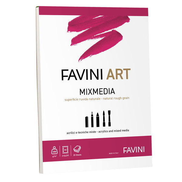 Album Collato Mix Media A4 250 gr 20 Fogli - Favini