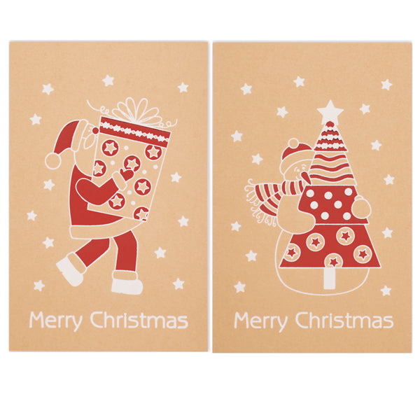 BIGLIETTI REX SADOCH NATALE DOPPIO 9X14 CONF.50 PEZZI FANTASIE ASSORTITE