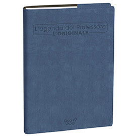 agenda del professore 2026-2027 copertina blu ghiaccio quo vadis