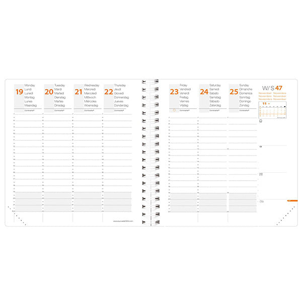 Agenda settimanale Time&Life 2027 - 16 x 16 cm - Quo Vadis