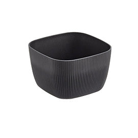 Ciotola Buffet Norway Quadrata Melamina 19,5x19,5x12 cm Avorio/Antracite HoReCa - Leone