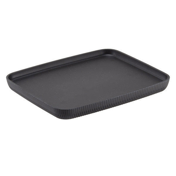 Vassoio Buffet Norway Melamina 32,5x26,5x3 cm Avorio/Antracite HoReCa - Leone