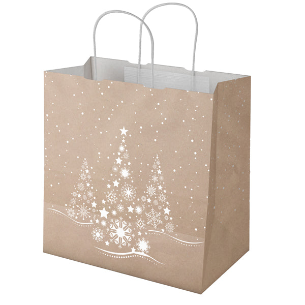 Shopper natalizia Xmas Dream avana 32 x 23 x 35 cm – conf. 25 pezzi