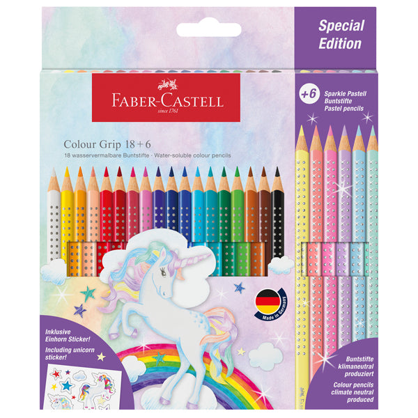 Matite Faber-Castell Color Grip + Sparkle – Astuccio