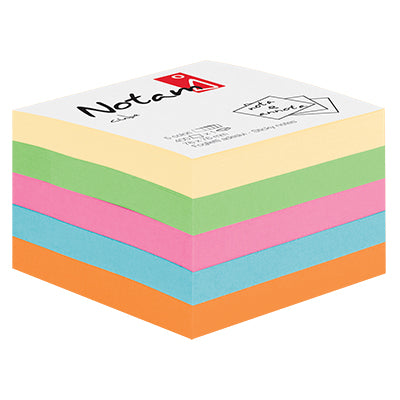 cubo adesivo Notami gr.75 - fg 400 - 75x75 - 5 colori pastello