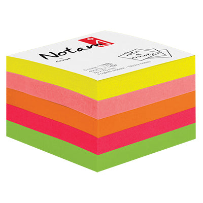 cubo adesivo Notami gr.75 - fg 400 - 75x75 - 5 colori neon