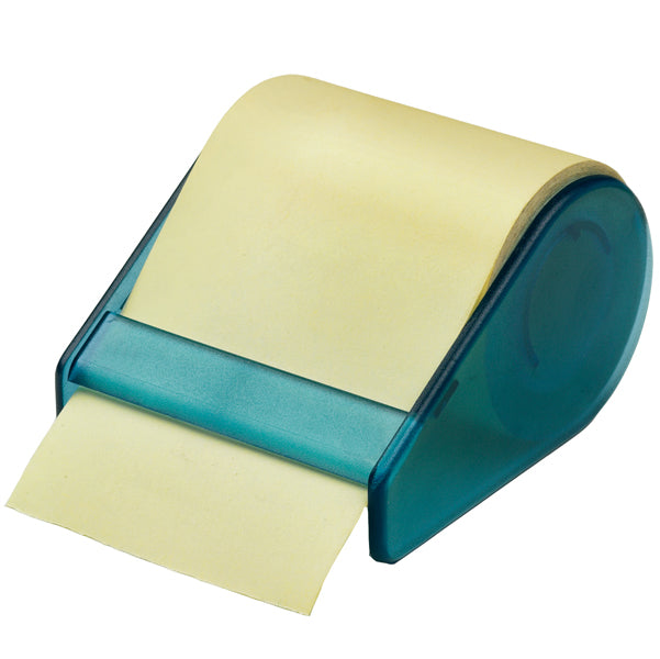 Tape Dispenser con 1 Ricarica Carta Autoadesiva Giallo Pastello 2 in 1 per Scrivania - Iternet