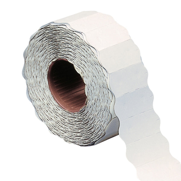 Etichette per prezzatrice a onda permanenti 26 × 12 mm bianche Markin – scatola da 16 rotoli
