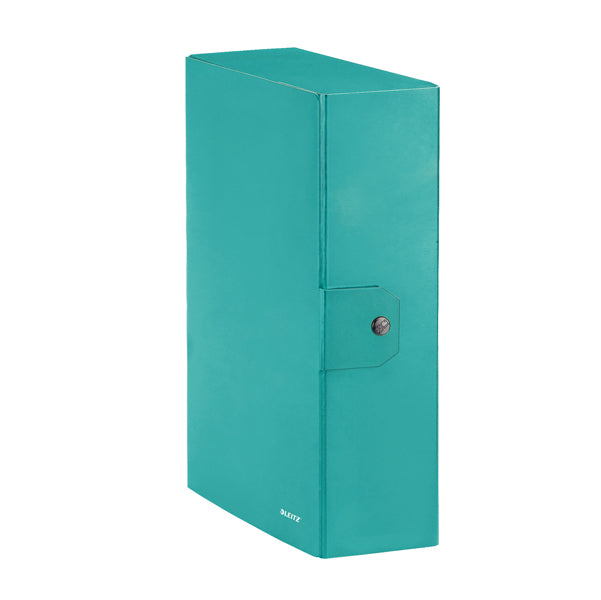 SCATOLA PORTA PROGETTO LEITZ WOW CHIUSURA BOTTONE DORSO 10 CF. 5 PZ.