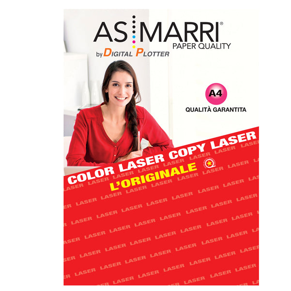 Carta fotografica laser A4 200 g/m² lucida fronte/retro 100 fogli – As Marri