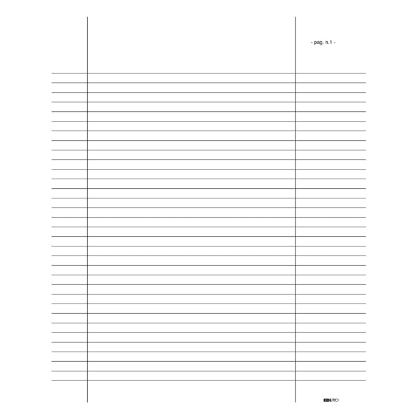 Registro verbale assemblea 92 pagine numerate 31x24,5cm - Edipro