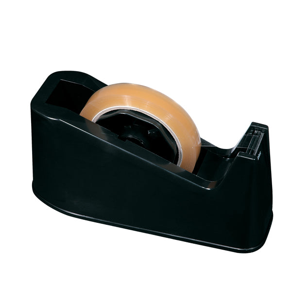 Dispenser da Tavolo per Nastro Adesivo Nero Plastica Antiurto Diam. 33 e 66 m | Lebez