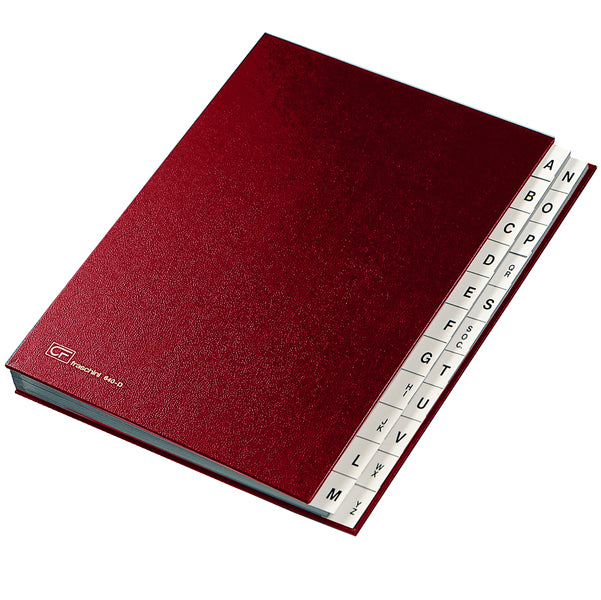 Classificatore Alfabetico A/Z Copertina Dermoide 2 Colori mod. 640D - Fraschini