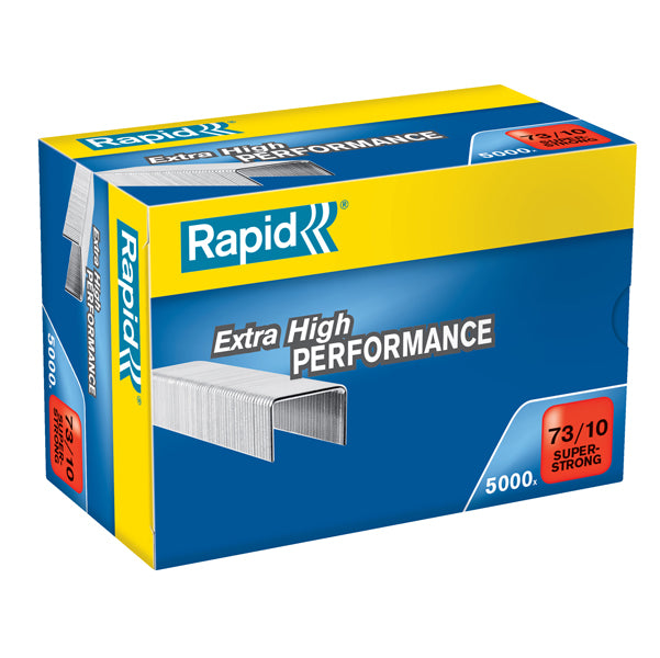 Punti Rapid Super Strong 73/10 - acciaio zincato - conf. 5000 pezzi - Rapid