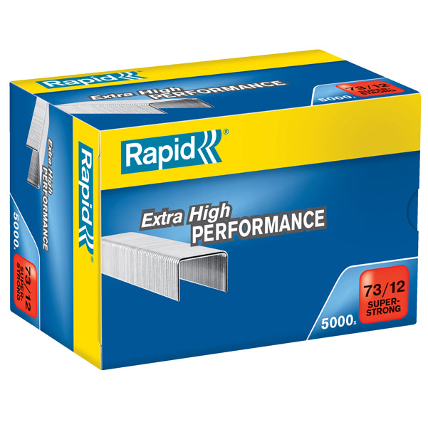 Punti Rapid Super Strong 73/12 - acciaio zincato - conf. 5000 pezzi - Rapid