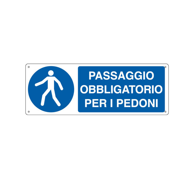 Cartello Segnalatore – Passaggio Obbligatorio per i Pedoni