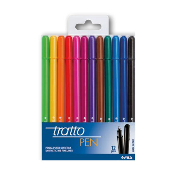 Pennarello Tratto Pen Colori Assortiti – Set da 6 o 12 Pezzi - Fila