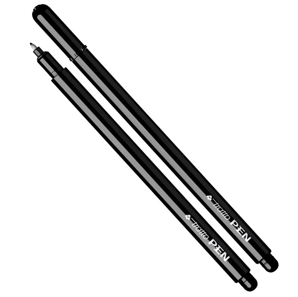 Pennarello Tratto Pen 0,5 mm – Confezione 12 Pezzi - 3 colori - Fila