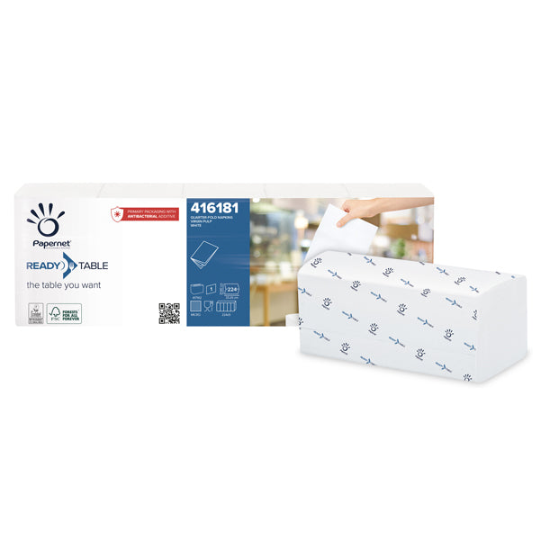 Tovaglioli Interfogliati – 33x22 cm | Pura Cellulosa 18 gr | Ecolabel FSC | Conf. 224 pz - Papernet