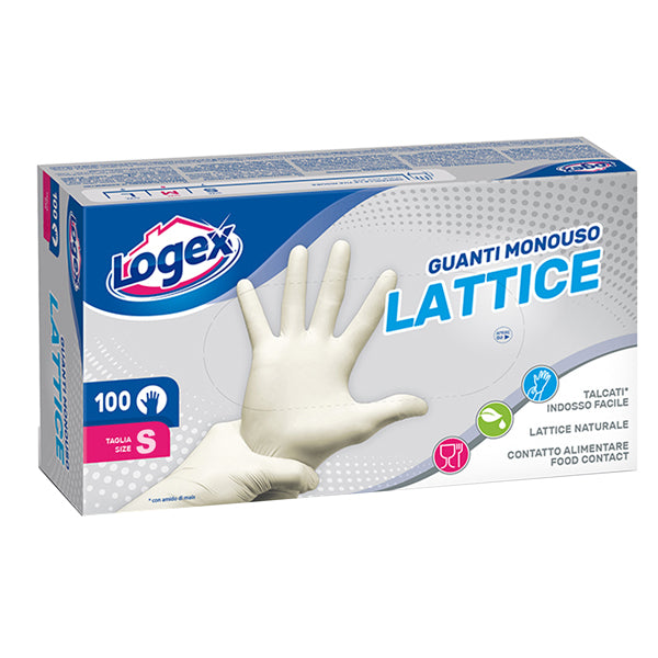 GUANTI LOGEX MONOUSO LATTICE SCAT.100 PZ.