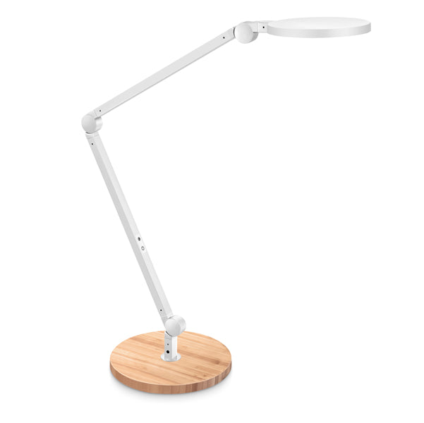 LAMPADA GIANT A LED CON BASE IN LEGNO BIANCO