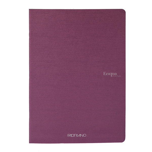 Quaderno A4 ecoqua original pm 5mm - 40 fogli - 90gr - vino - fabriano
