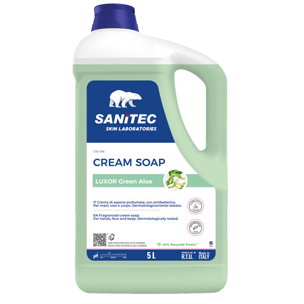 CREMA DI SAPONE SANITEC LUXOR GREEN TANICA 5 LT