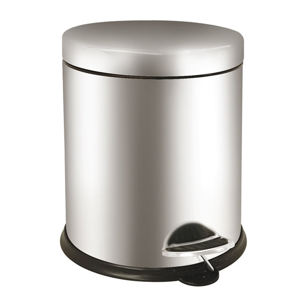 Pattumiera a pedale Bin Basic 5L acciaio inox – Medial