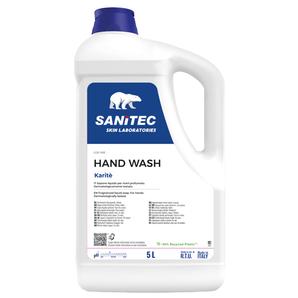 SAPONE SANITEC LIQUIDO HAND WASH KARITE' TANICA 5 LT