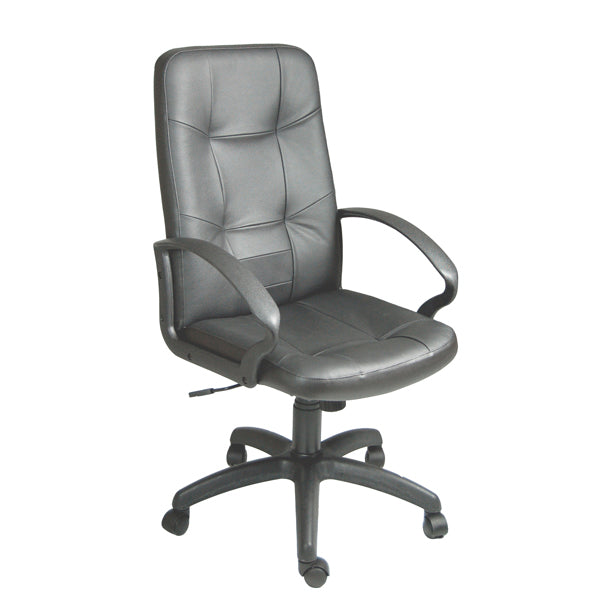 POLTRONA UNISIT DIREZIONALE AURIGA AUP CON BRACCIOLI INCLUSI NERO