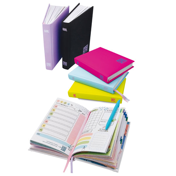 Diario agenda femminile non Datato Copertina Soft Touch 6 Colori Assortiti - Blasetti