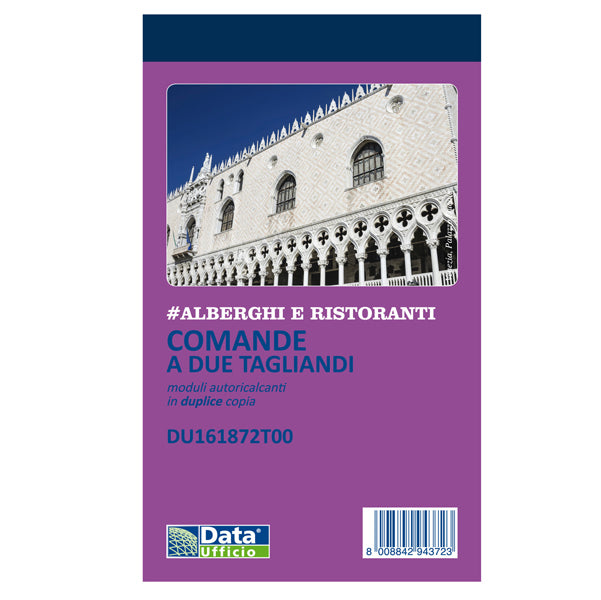 Blocco Comande 2 Tagliandi 25/25 – CF. 10 Blocchi, 16,8x10 cm - Data Ufficio