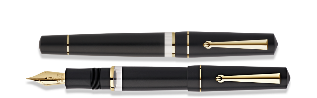 Penna Stilografica Dune Nera Stantuffo Ink Window - Delta