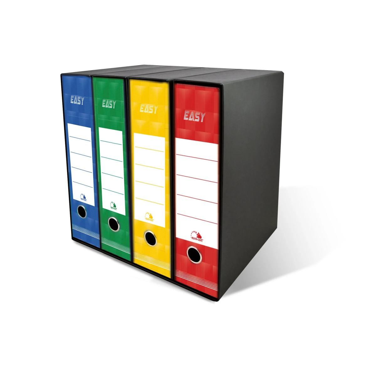 REGISTRATORE EURO. EASY 2 ANELLI C/CUSTODIA DORSO 8 PROTOCOLLO CONF.10 PZ.