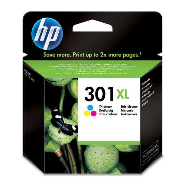 CARTUCCIA HP SERIE 301XL NERO - 301XL TRICROMIA ESP.