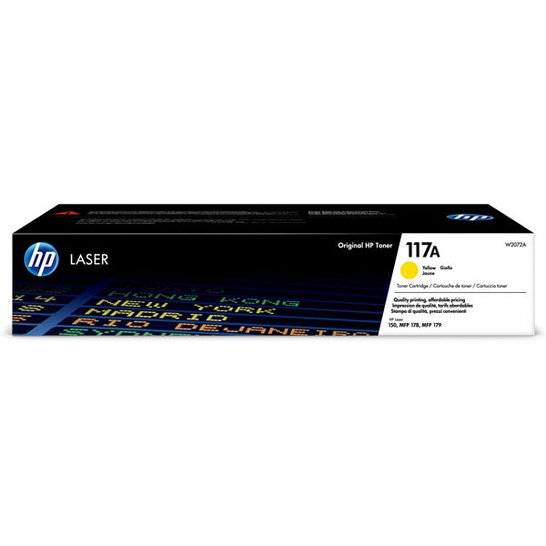 Toner Originale HP 117A – Nero (W2070A), Ciano (W2071A), Giallo (W2072A), Magenta (W2073A)