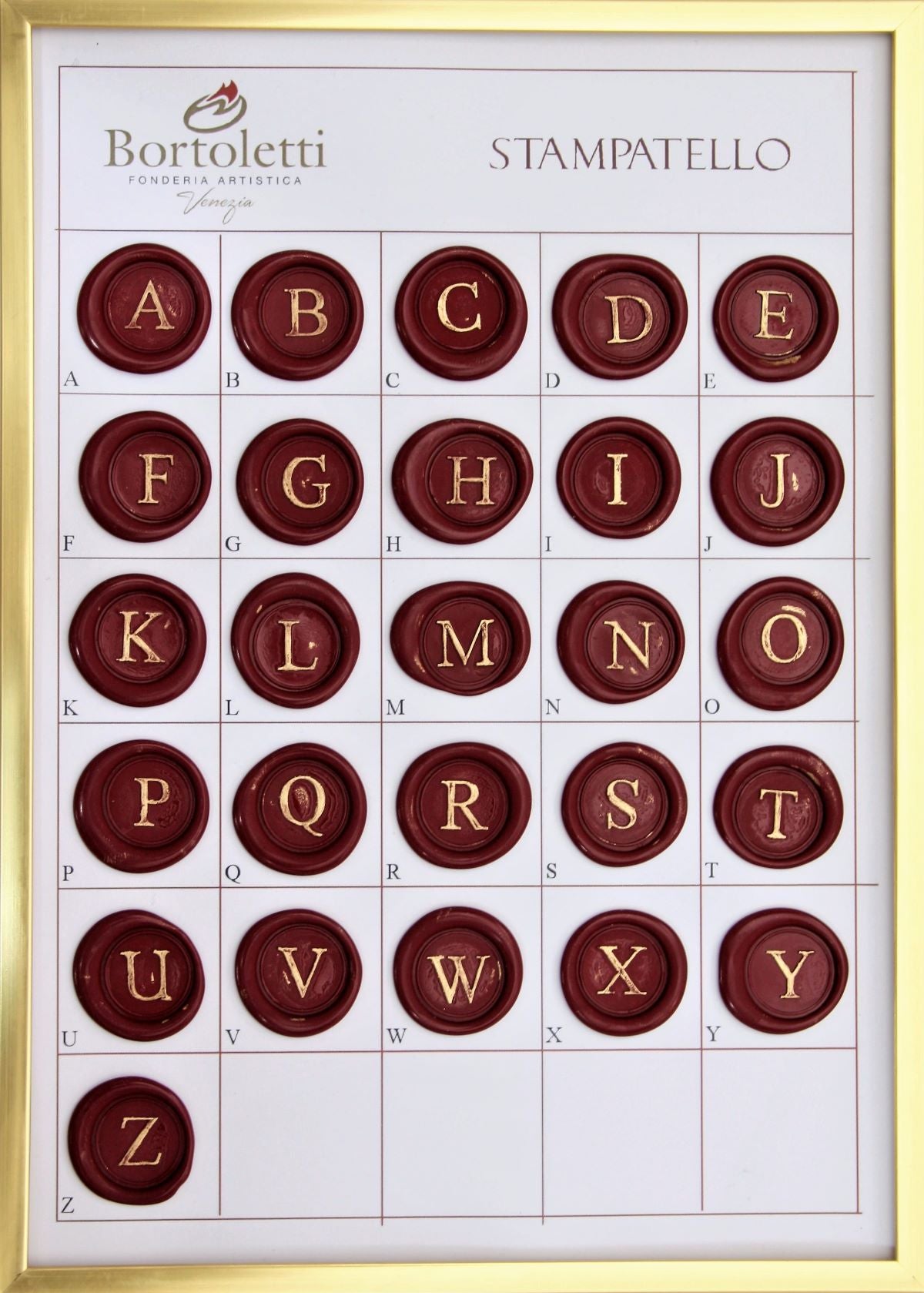 LETTERA PER SIGILLO INIZIALE ROMANA