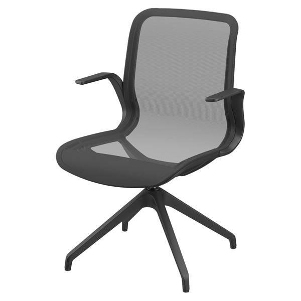 POLTRONA UNISIT DIREZIONALE MARILYN MYD40 CON BRACCIOLI INCLUSI NERO