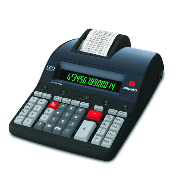 Calcolatrice scrivente da tavolo logos 904t – olivetti