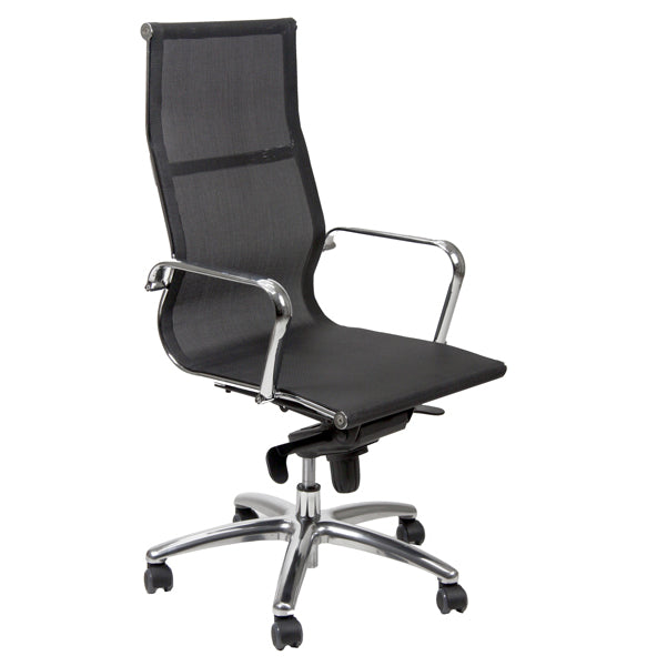 POLTRONA UNISIT DIREZIONALE POLLUX SPACE PXP IN RETE CON RUOTE E BRACCIOLI