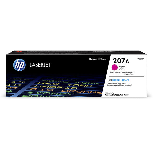Toner Originale HP Serie 207A – Nero (W2210A), Ciano (W2211A), Giallo (W2212A), Magenta (W2213A)
