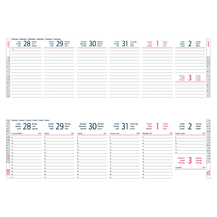 Agenda planning settimanale 30x10 Alfa 2027 – Intempo