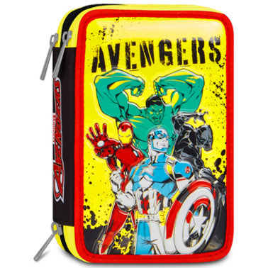 Astuccio 3 zip con corredo Avengers