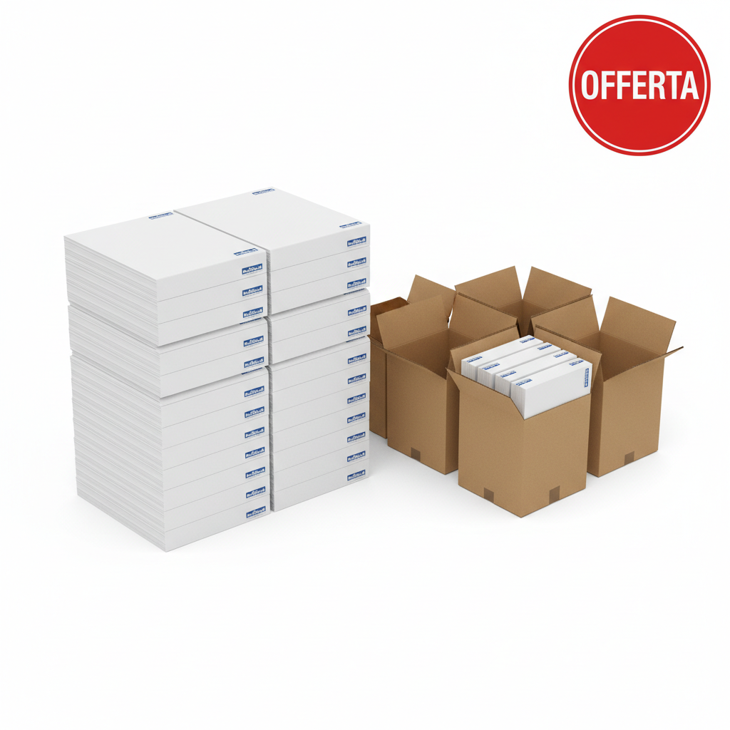 Carta A4 per Stampante Basic 75gr – 20 Risme in Offerta (4 scatole da 5) - MONDI