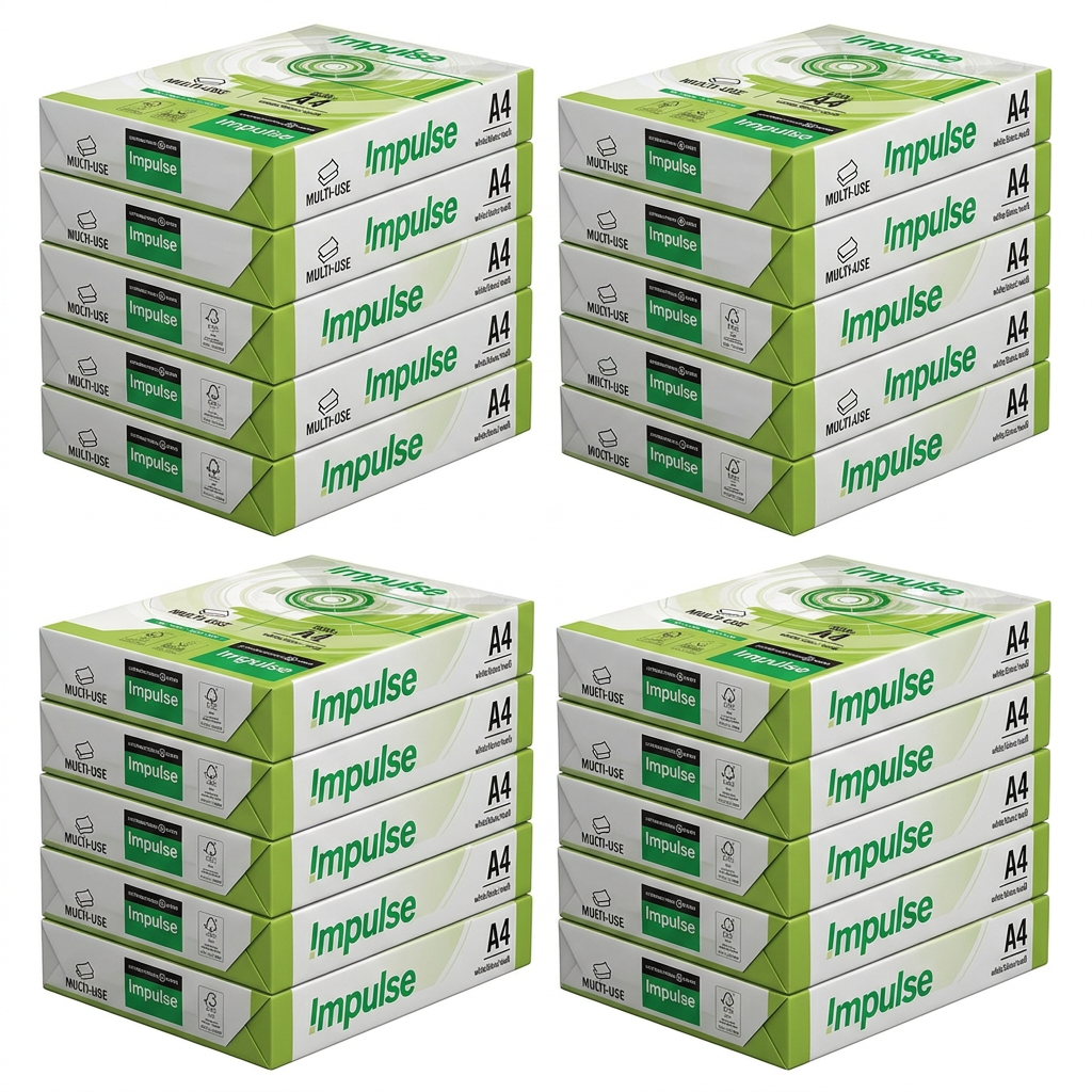 Carta A4 bianca per stampante 75 g/m² 20 risme da 500 fogli - 4 scatole