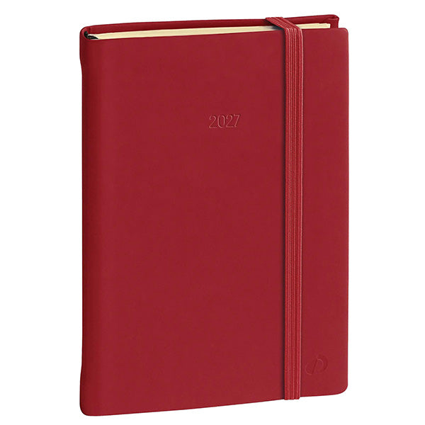 Agenda giornaliera Daily 21 Prestige 2027 - 13 x 21 cm - copertina Silk - bordeaux - Quo Vadis